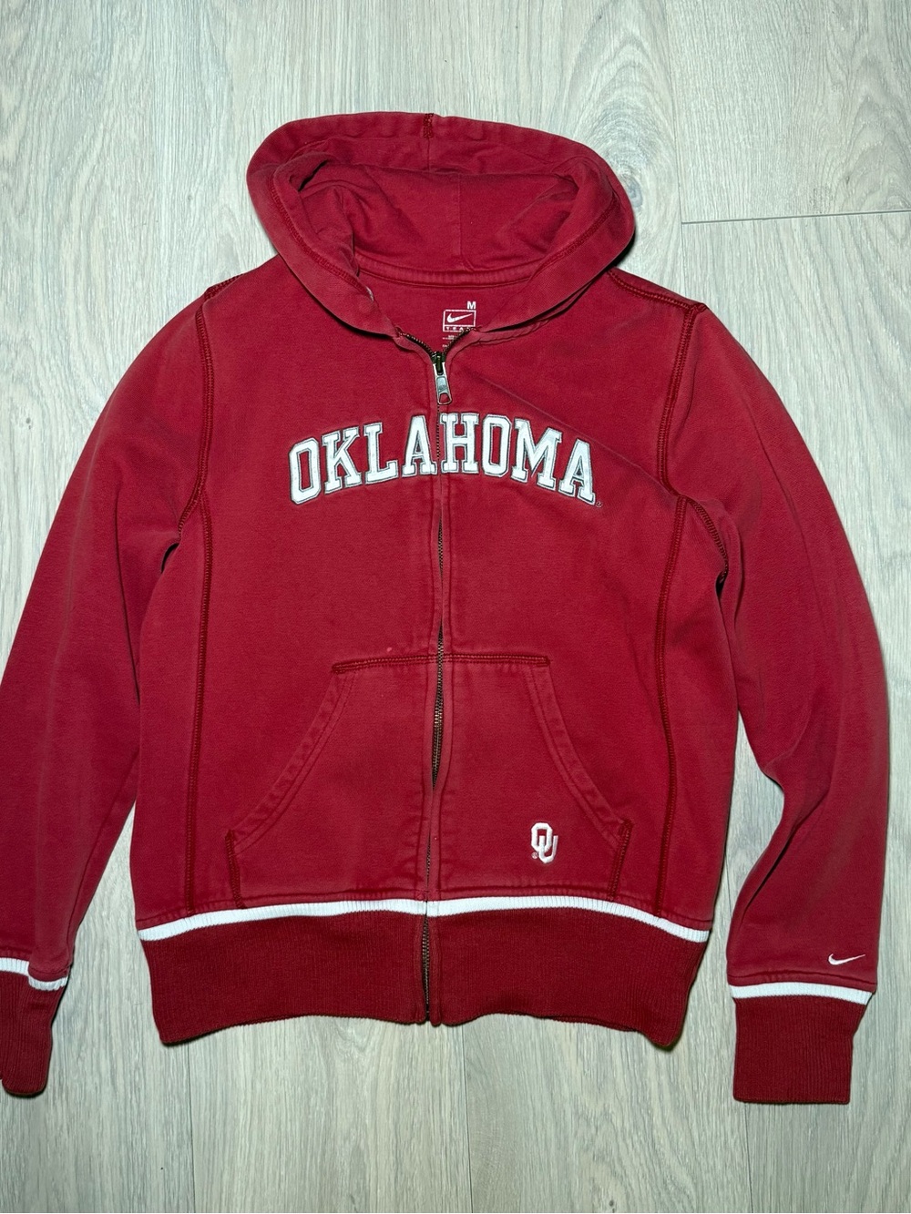 Nike Red Oklahoma Full-Zip Hoodie